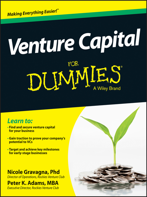 Title details for Venture Capital For Dummies by Nicole Gravagna - Available